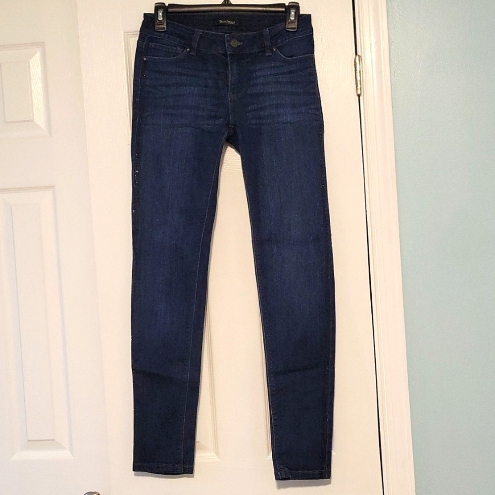 WHBM Rhinestone Detail Skinny Jeans